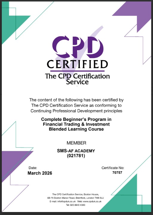 شهادة اعتماد اكاديمية اسرار سوق الأسهم